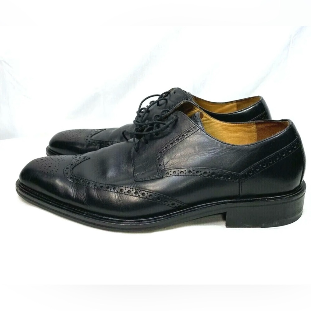 Cole Haan Men's Benton Wingtip Derby Oxford Dress Shoes Black Size 13M.